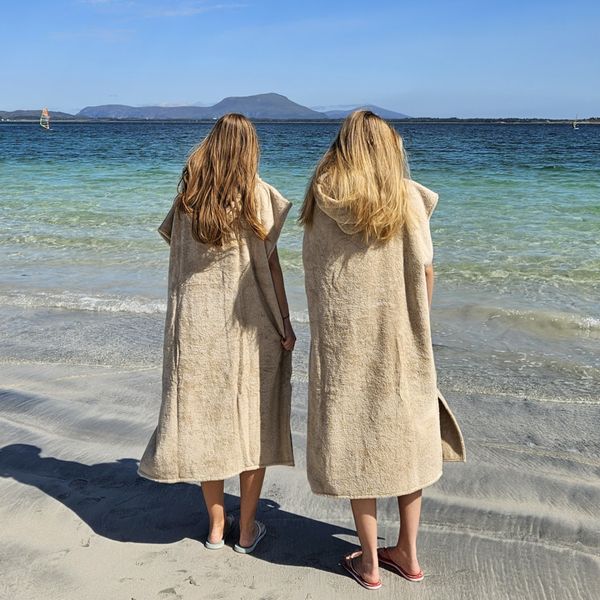  "Hoddevika" Surfeponcho Sand S/M og M/L 