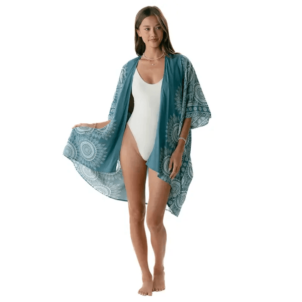 "Sapphire Beach" Kimono