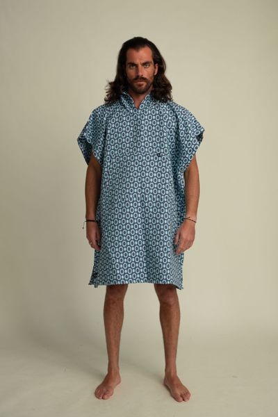 "Pulse" Strandponcho - Blå