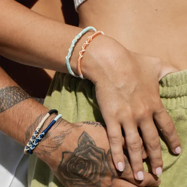 "Rapture" woven Armbånd Ocean Green