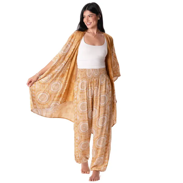 "Amber Coast" Kimono