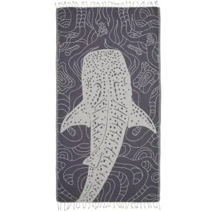 Hovedbilde "Whaleshark" Badelaken Gr&aring;