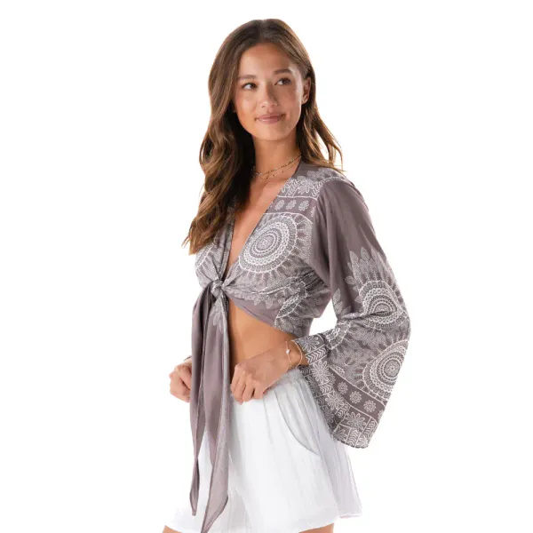 "Nosora" Bell Sleve Top